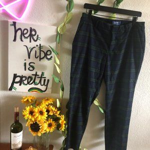 Blue/Green Plaid Pants